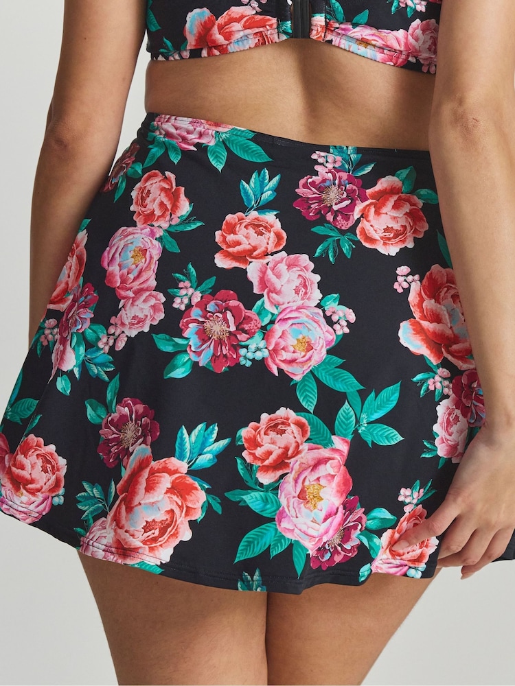 Simply Be Black Magisculpt Swim Skirt With Shorts - Image 2 of 4