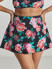 Simply Be Black Magisculpt Swim Skirt With Shorts - Image 3 of 4