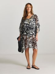 Simply Be Black Magisculpt Embellished Kaftan - Image 1 of 4