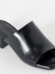 Simply Be Black Wide Fit Low Block Heel Mules - Image 4 of 4