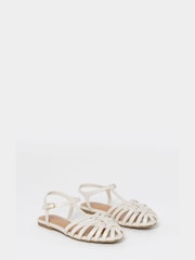 Simply Be Natural Extra Wide Fit Woven Fisherman Sandals - Image 3 of 4