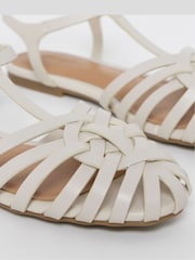 Simply Be Natural Extra Wide Fit Woven Fisherman Sandals - Image 4 of 4