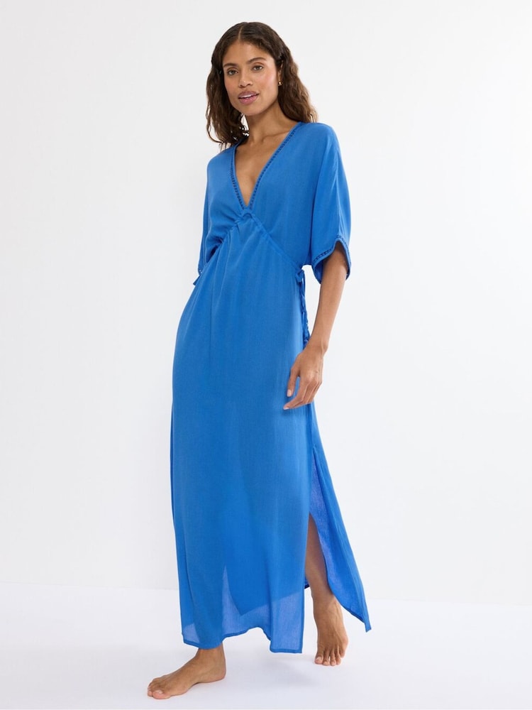 Triumph Blue Beach MyWear Kaftan Maxi Dress - Image 1 of 5