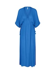 Triumph Blue Beach MyWear Kaftan Maxi Dress - Image 5 of 5