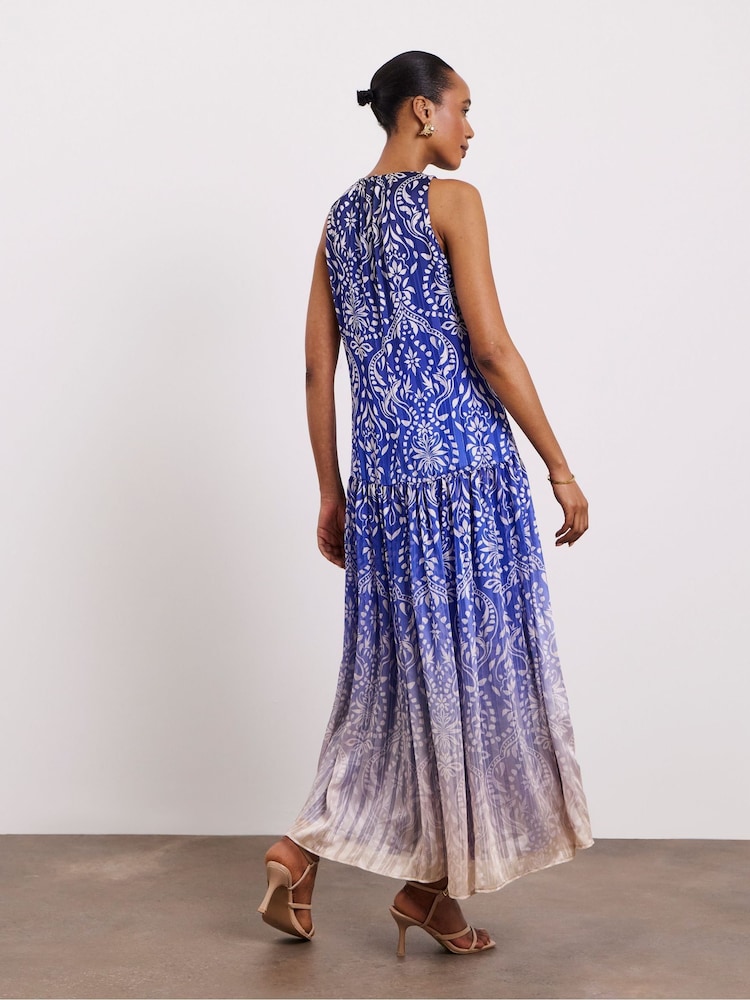 Φόρεμα Joanna Hope με μεταλλικό ζακάρ και λαιμόκοψη halter - Εικόνα 2 από 4