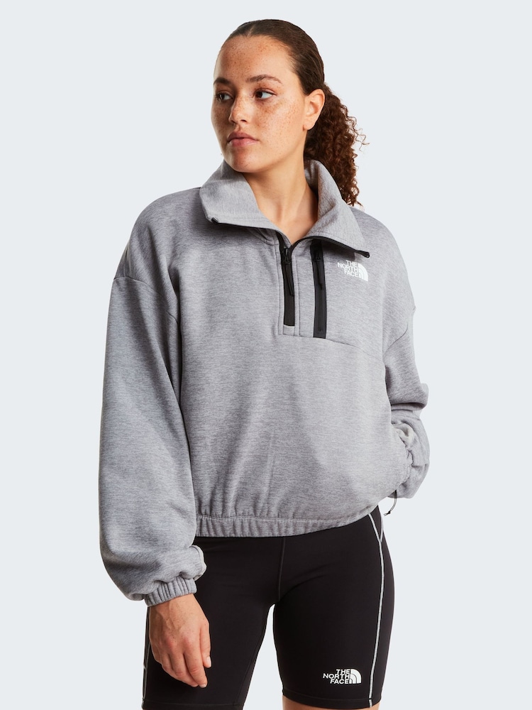 The North Face Grey Interest 1/4 Zip Fleece - Image 1 of 4