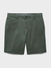 Crew Clothing Company Green Classic Bermuda Cotton Stretch Chino Shorts - Image 5 of 5