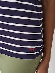 Niebieski - Crew Clothing Company Breton T-Shirt - Obraz 4 z 6