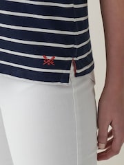 Niebieski - Crew Clothing Company Breton T-Shirt - Obraz 5 z 6