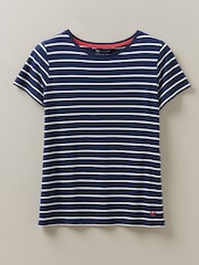 Niebieski - Crew Clothing Company Breton T-Shirt - Obraz 6 z 6