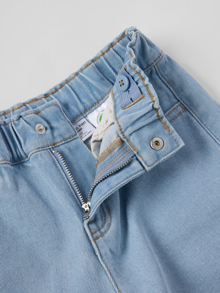 Polarn O. Pyret Blue Denim Shorts - Image 2 of 3 Polarn O. Pyret Blue Denim Shorts - Image 2 of 3