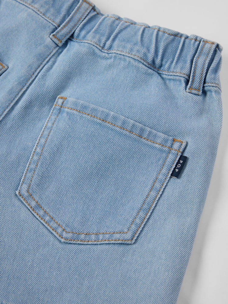 Polarn O. Pyret Blue Denim Shorts - Image 3 of 3 Polarn O. Pyret Blue Denim Shorts - Image 3 of 3