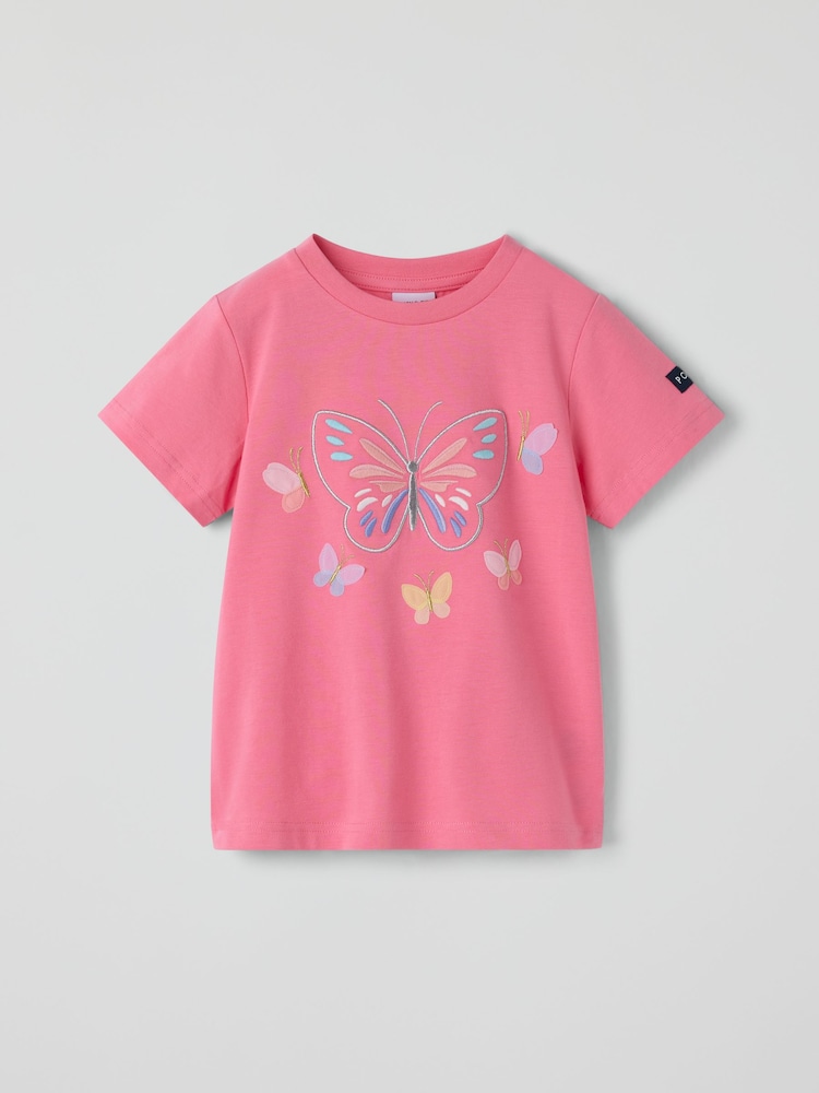 Polarn O. Pyret Pink Printed T-Shirt - Image 1 of 3
