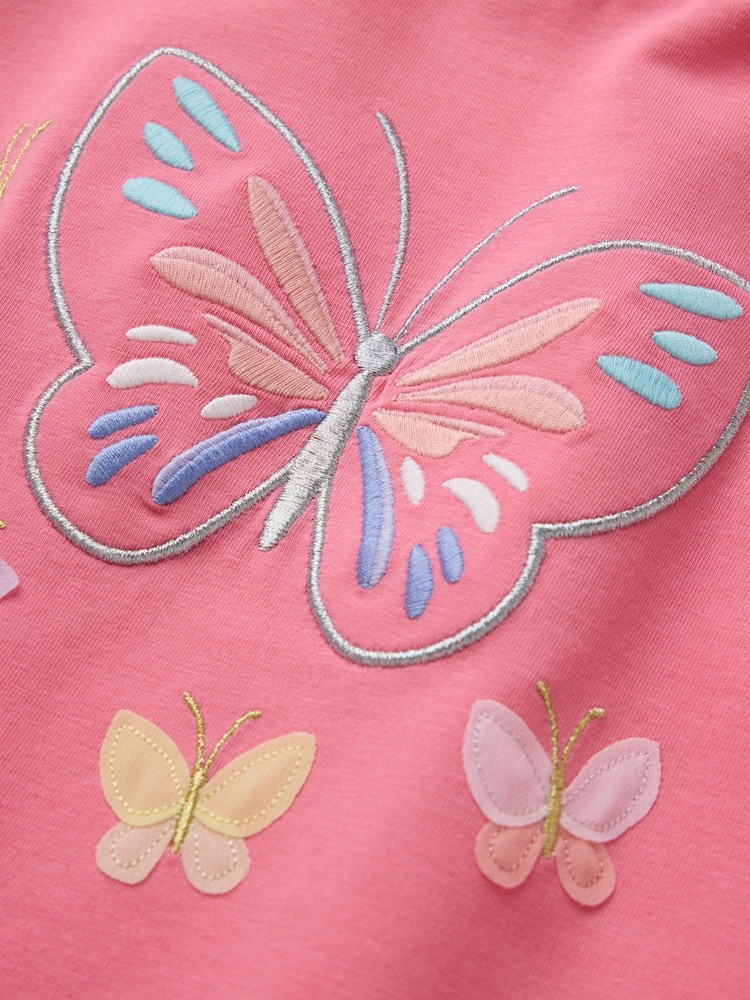 Polarn O. Pyret Pink Printed T-Shirt - Image 2 of 3