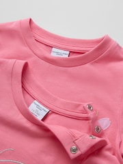 Polarn O. Pyret Pink Printed T-Shirt - Image 3 of 3