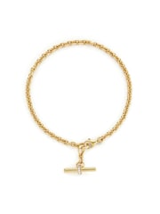 Dinny Hall Gold Tone My World T-Bar Bracelet - Image 2 of 2