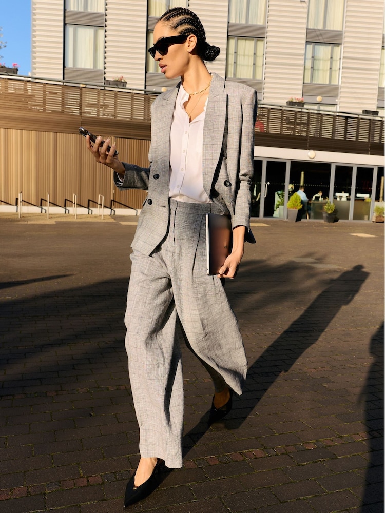 Baukjen Lester Linen Blend Wide Leg Trousers - Bild 1 von 5