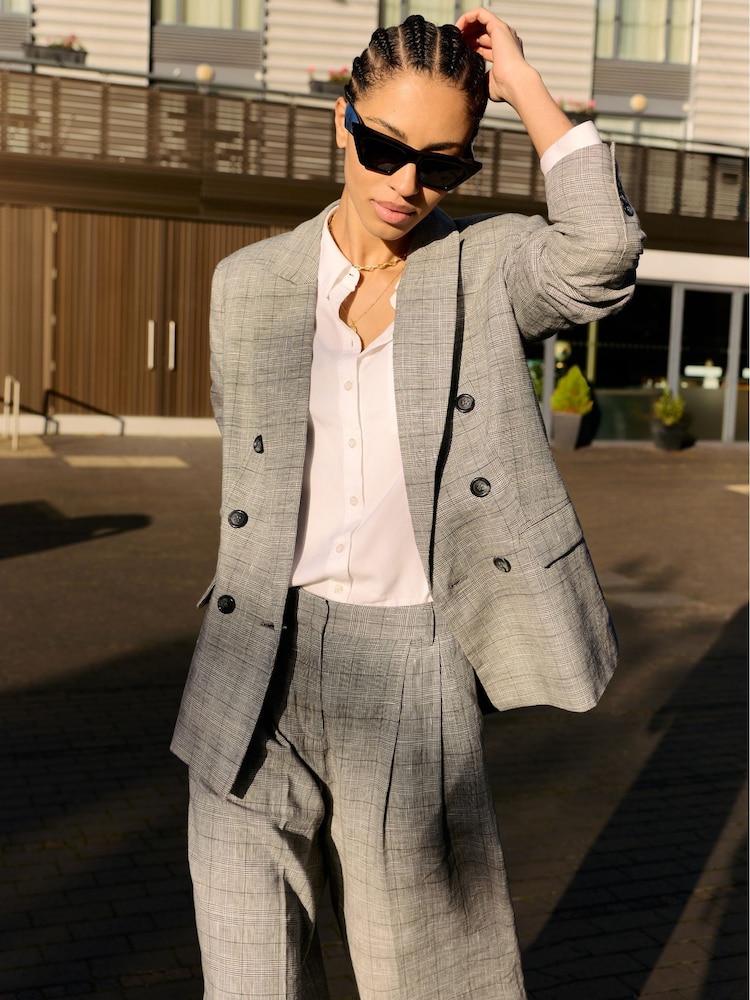 Baukjen Lester Linen Blend Wide Leg Trousers - Bild 2 von 5