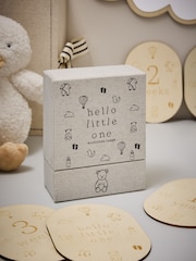 Black and White Baby Icons Wooden Milestone Cards - Image 2 of 7