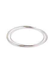 Dinny Hall Silver Tone Signature Double Bangle - Image 1 of 2