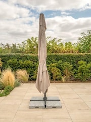 Kettler Stone Cream Luna 3.0m Round Cantilever Parasol - Image 3 of 6