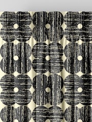 Orla Kiely Charcoal Textured Flower Made to Measure Curtains - Image 5 of 9