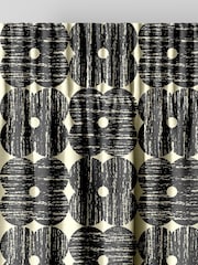 Orla Kiely Charcoal Textured Flower Made to Measure Curtains - Image 6 of 9