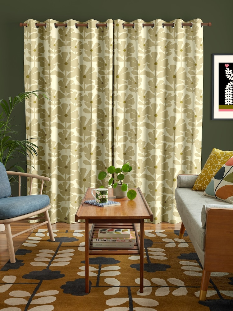 Orla Kiely Vintage Lace Wildflower Made to Measure Curtains - Image 2 of 8 Orla Kiely Vintage Lace Wildflower Made to Measure Curtains - Image 2 of 8