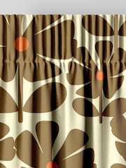 Orla Kiely Coffee Wildflower Made to Measure Curtains - Image 6 of 9
