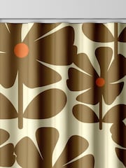 Orla Kiely Coffee Wildflower Made to Measure Curtains - Image 8 of 9