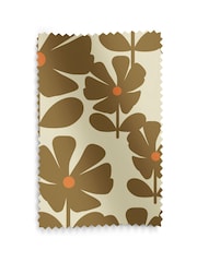 Orla Kiely Coffee Wildflower Made to Measure Curtains - Image 9 of 9