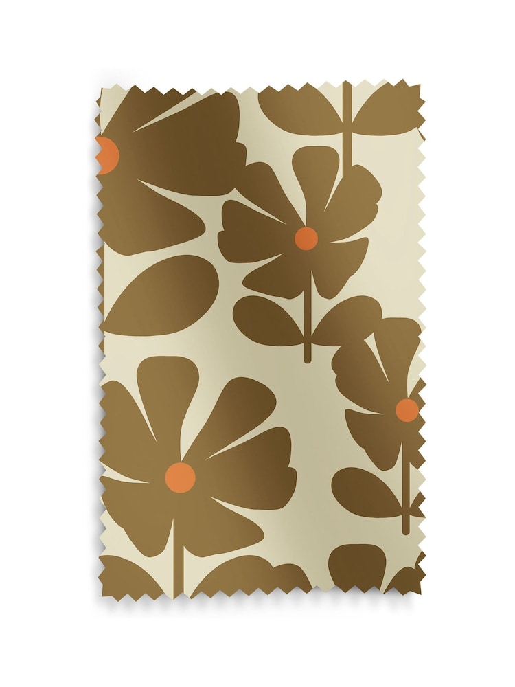 Orla Kiely Coffee Wildflower Made to Measure Curtains - Image 9 of 9 Orla Kiely Coffee Wildflower Made to Measure Curtains - Image 9 of 9