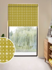 Orla Kiely Yellow Textured Flower Made to Measure Blinds - Image 1 of 6