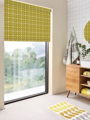 Orla Kiely Yellow Textured Flower Made to Measure Blinds - Image 2 of 6