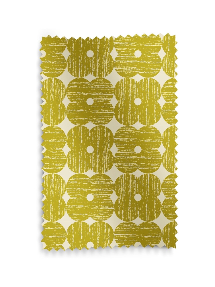 Orla Kiely Yellow Textured Flower Made to Measure Blinds - Image 6 of 6