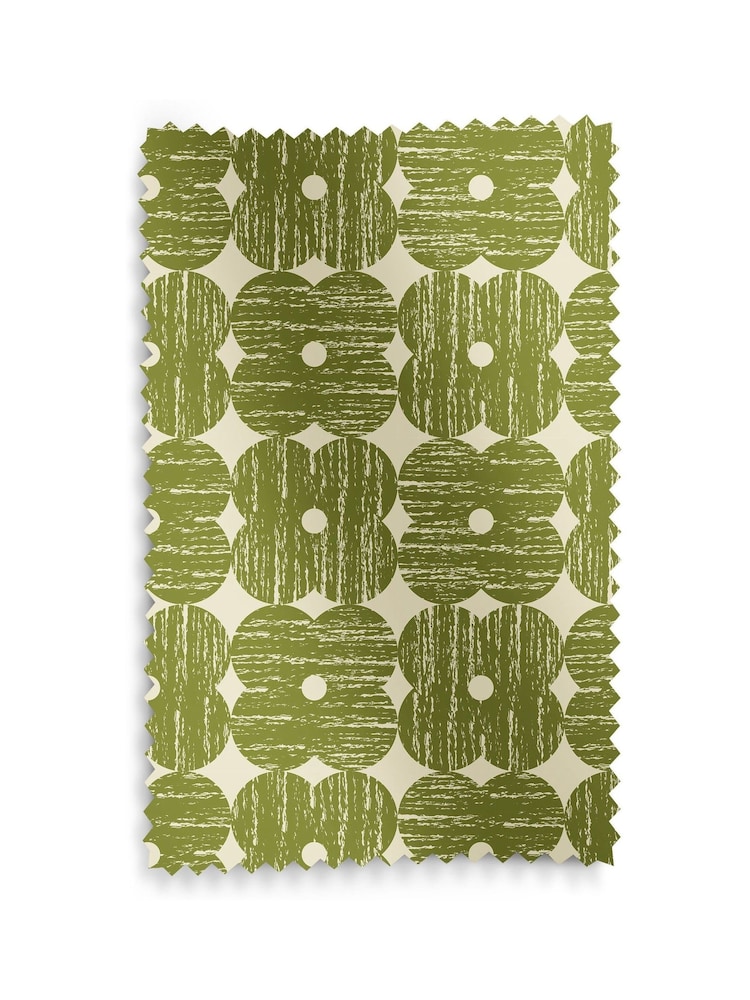 Orla Kiely Olive Textured Flower Made to Measure Blinds - Image 6 of 6 Orla Kiely Olive Textured Flower Made to Measure Blinds - Image 6 of 6