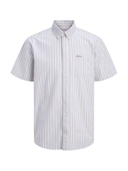 JACK & JONES JUNIOR Striped Short Sleeved Shirt - Bild 1 von 2