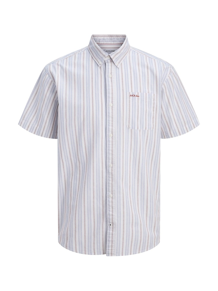 JACK & JONES JUNIOR Striped Short Sleeved Shirt - Bild 1 von 2