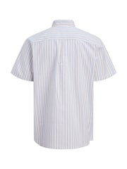 JACK & JONES JUNIOR White Striped Short Sleeved Shirt - Image 6 of 6