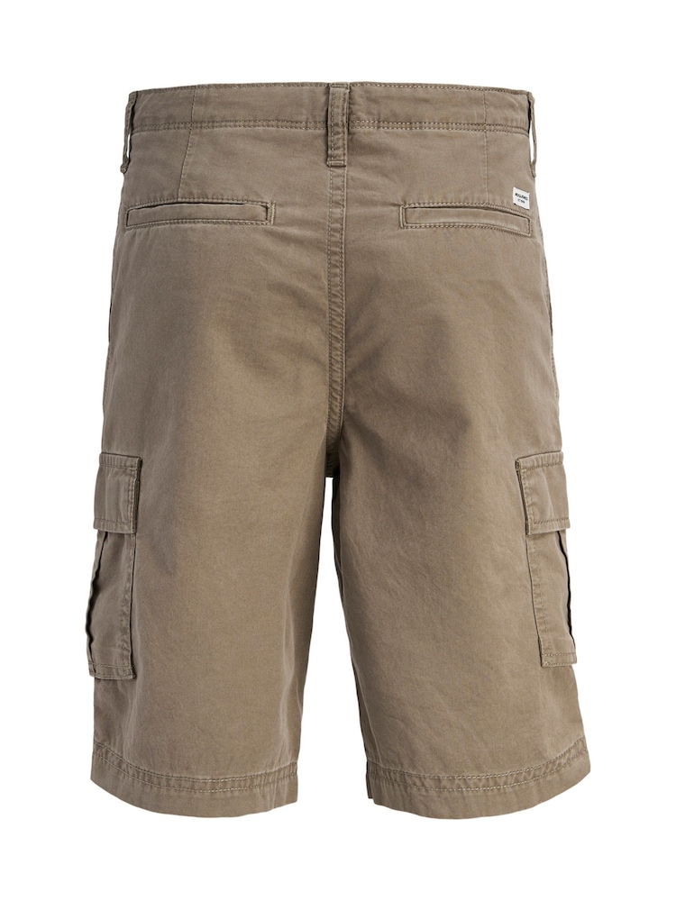 JACK & JONES Junior Brown Relaxed Fit Cargo Shorts - Image 2 of 3