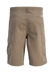 JACK & JONES Junior Brown Relaxed Fit Cargo Shorts - Image 6 of 7