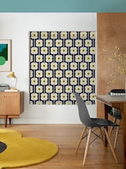 Orla Kiely Navy Abacus Flower Made to Measure Blinds - Image 2 of 6