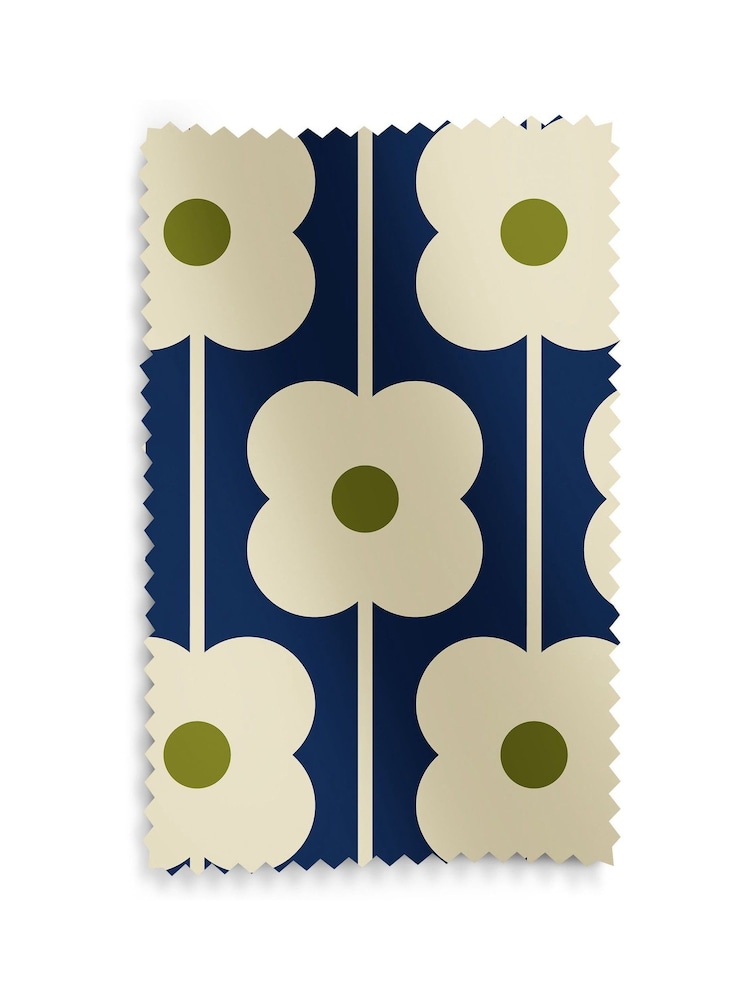 Orla Kiely Navy Abacus Flower Made to Measure Blinds - Image 6 of 6