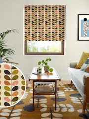 Orla Kiely Auburn Orange Multi Stem Made to Measure Blinds - Image 1 of 6