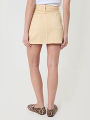 Threadbare Yellow Denim Mini Skirt - Image 4 of 5