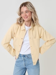 Threadbare Yellow Patch Pocket Denim Shacket - Image 1 of 6