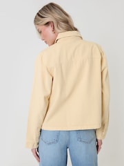 Threadbare Yellow Patch Pocket Denim Shacket - Image 2 of 6