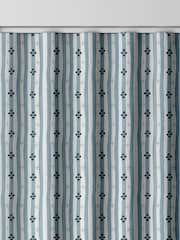 Emily Bond Blue Clara Made to Measure Curtains - Image 8 of 9