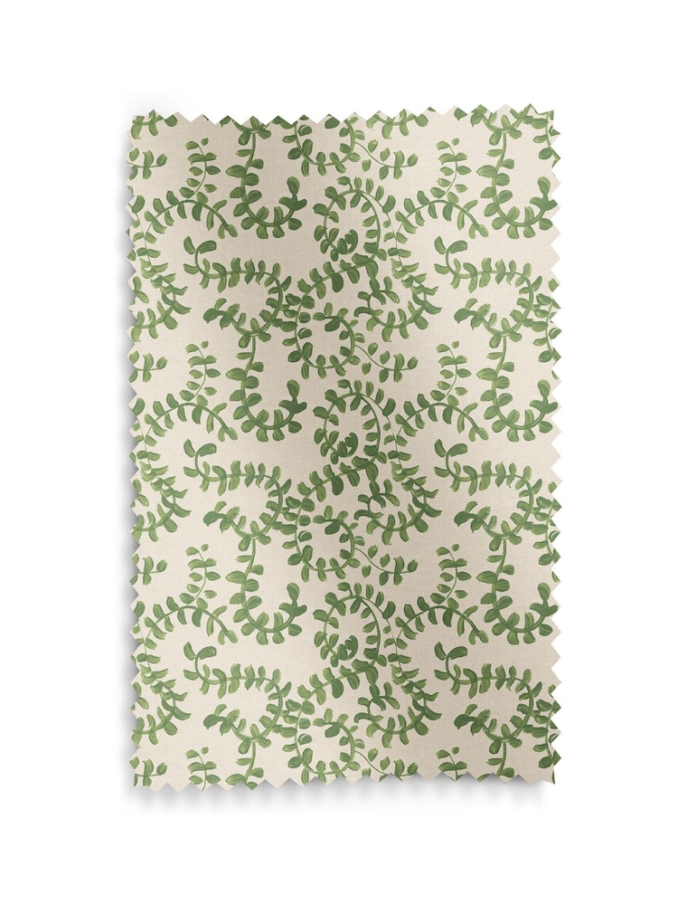 Emily Bond Green Rosemary Made to Measure Curtains - Image 9 of 9