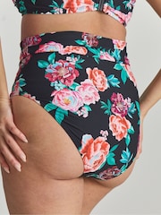 Simply Be Black Magisculpt Fold Over Bikini Briefs - Image 2 of 4